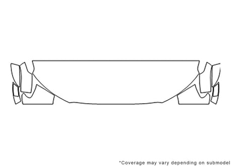 ranger Avery Dennison Clear Bra Hood Precut PPF Diagram