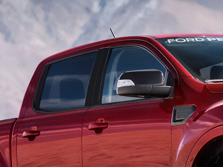 ford ranger 2019-2022 (crew cab) Carbon Fiber Pillar Cover Diagram