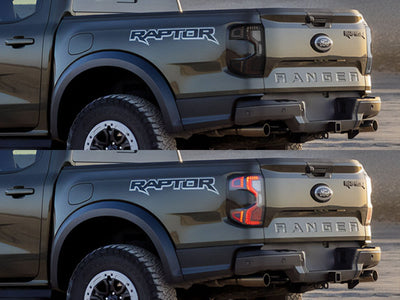ranger Before and After Smoked Taillights