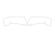 ranger Avery Dennison Clear Bra Door Cup Precut PPF Diagram