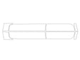 ranger Avery Dennison Clear Bra Door Cup Precut PPF Diagram