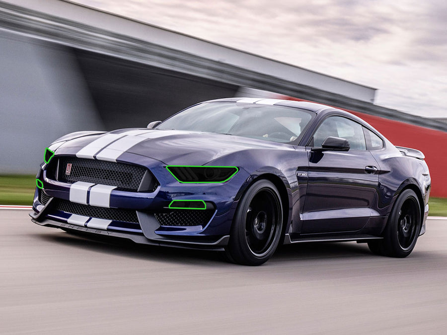 ford shelby gt350 2016-2018 Headlight Tint Location