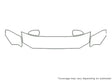 shelby gt500 Avery Dennison Clear Bra Hood Precut PPF Diagram