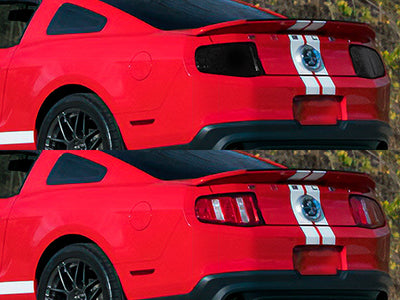 shelby gt500 Before and After Smoked Taillights