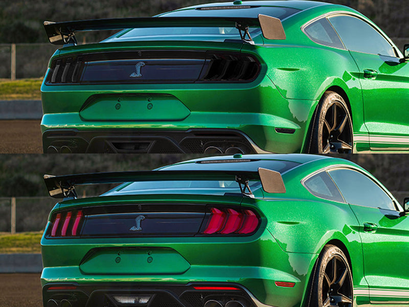 shelby gt500 Before and After Smoked Taillights