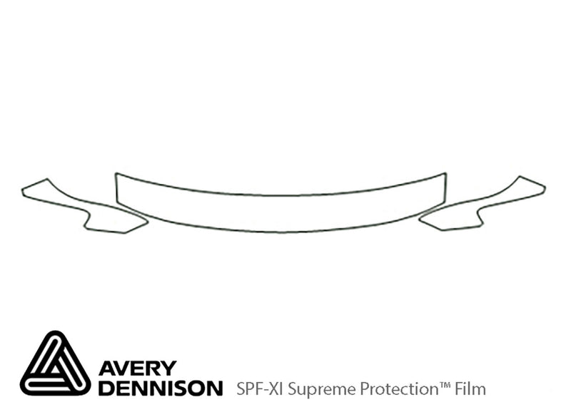 taurus Avery Dennison Clear Bra Hood Precut PPF Diagram