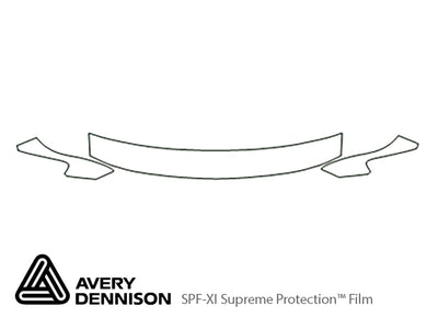 taurus Avery Dennison Clear Bra Hood Precut PPF Diagram