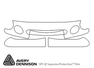 taurus Avery Dennison Clear Bra Bumper Precut PPF Diagram
