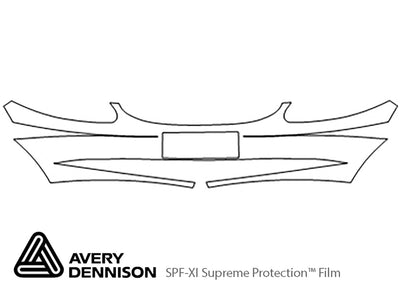 taurus Avery Dennison Clear Bra Bumper Precut PPF Diagram