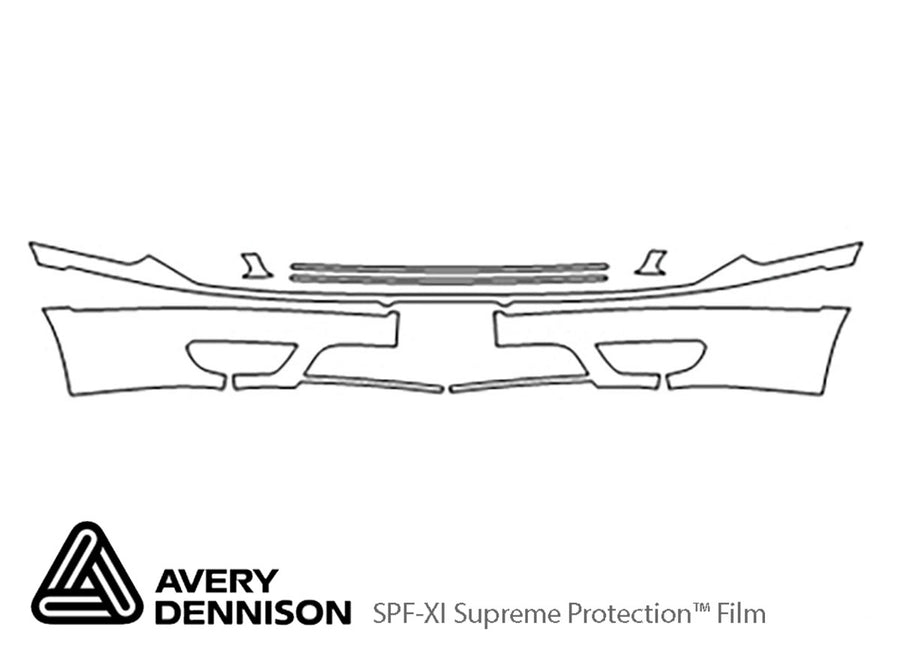 taurus Avery Dennison Clear Bra Bumper Precut PPF Diagram