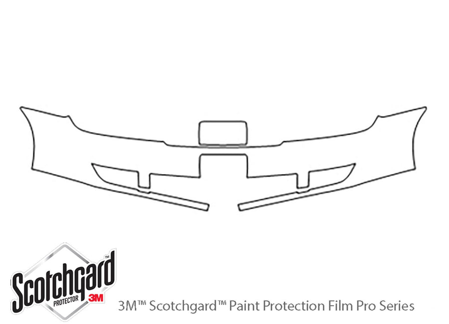 taurus 3M Clear Bra Bumper Precut PPF Diagram