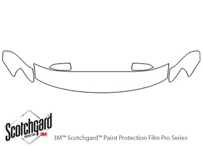taurus 3M Clear Bra Hood Precut PPF Diagram