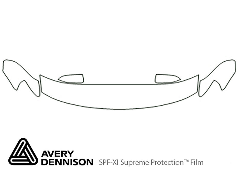 taurus Avery Dennison Clear Bra Hood Precut PPF Diagram