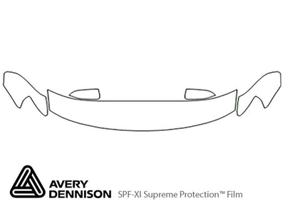 taurus Avery Dennison Clear Bra Hood Precut PPF Diagram