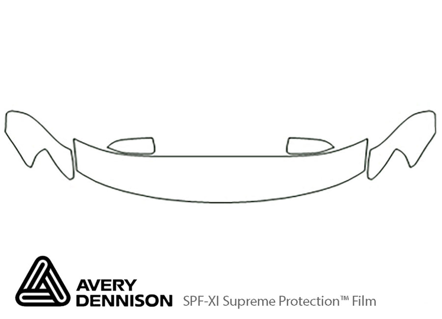taurus Avery Dennison Clear Bra Hood Precut PPF Diagram