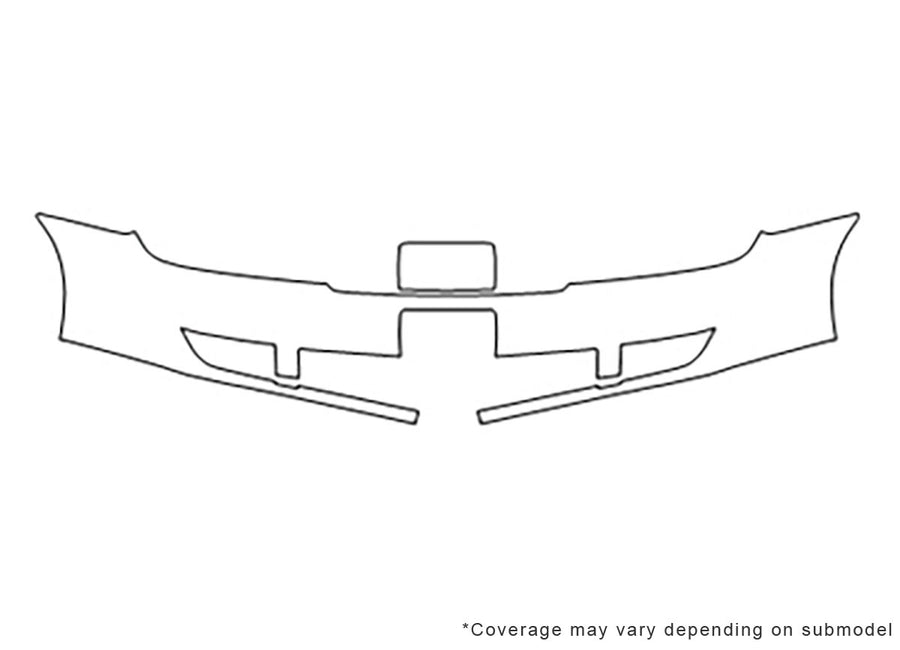 taurus Avery Dennison Clear Bra Bumper Precut PPF Diagram