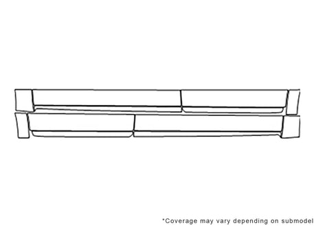 taurus 3M Clear Bra Door Cup Precut PPF Diagram