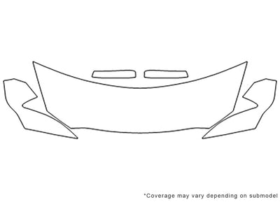 taurus Avery Dennison Clear Bra Hood Precut PPF Diagram