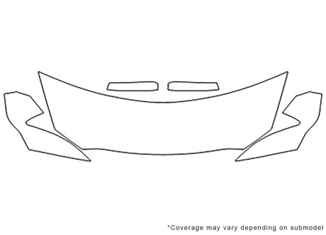 taurus Avery Dennison Clear Bra Hood Precut PPF Diagram