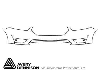taurus Avery Dennison Clear Bra Bumper Precut PPF Diagram