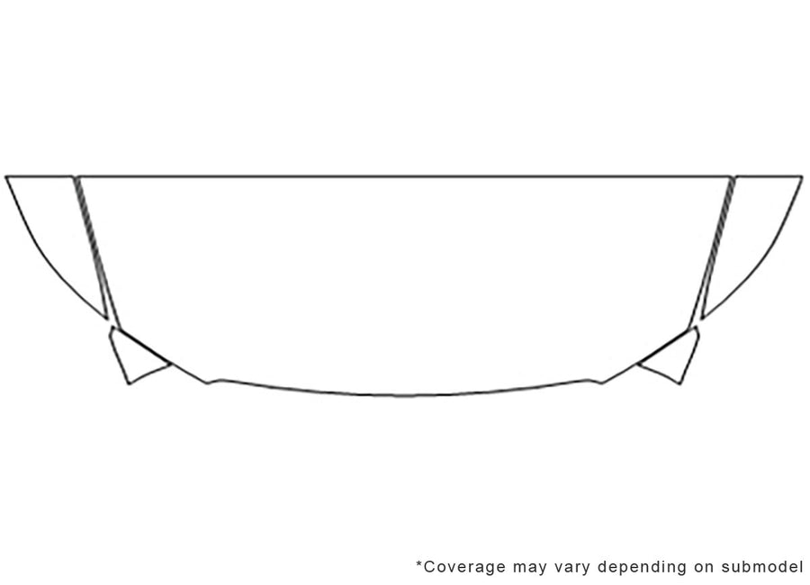 taurus Avery Dennison Clear Bra Hood Precut PPF Diagram