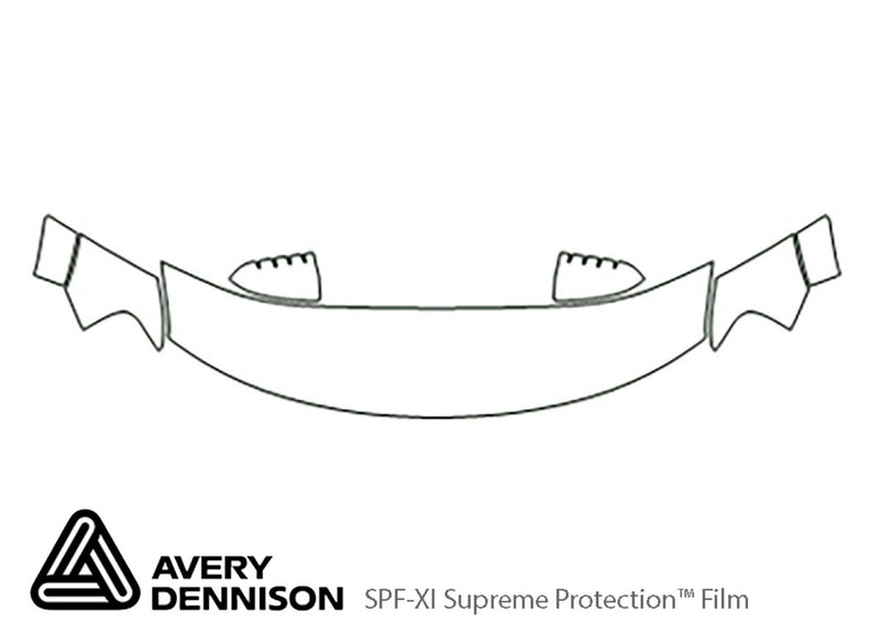 taurus x Avery Dennison Clear Bra Hood Precut PPF Diagram