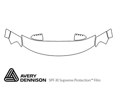 taurus x Avery Dennison Clear Bra Hood Precut PPF Diagram