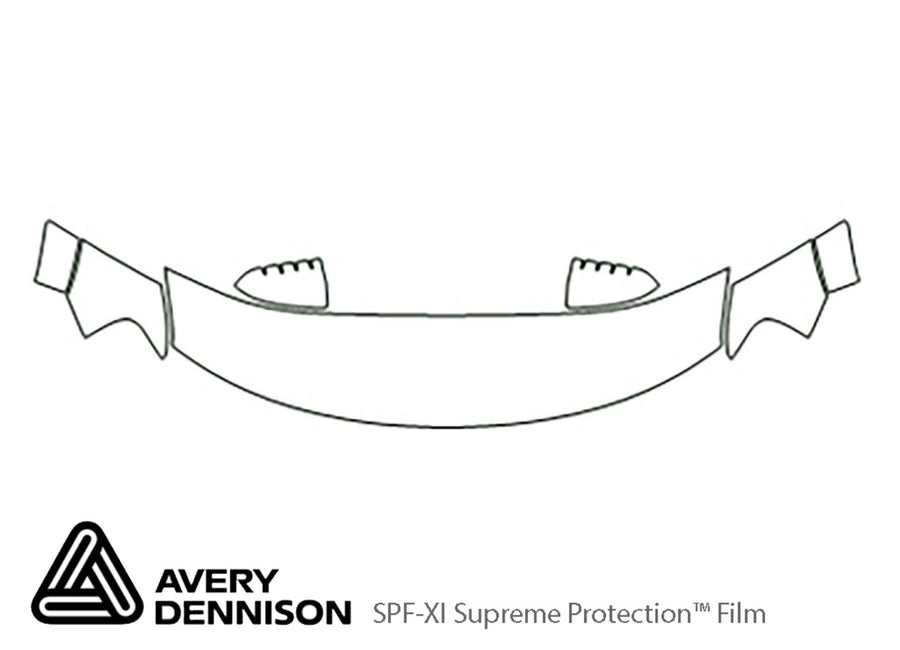 taurus x Avery Dennison Clear Bra Hood Precut PPF Diagram