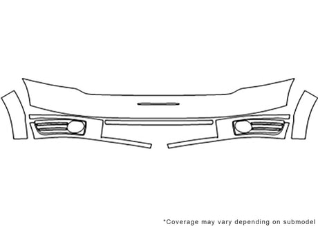 taurus x Avery Dennison Clear Bra Bumper Precut PPF Diagram