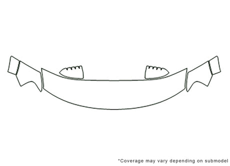 taurus x Avery Dennison Clear Bra Hood Precut PPF Diagram