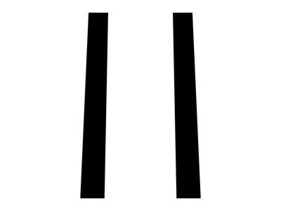 ford thunderbird 1990-1997 Matte Black Pillar Trim Diagram