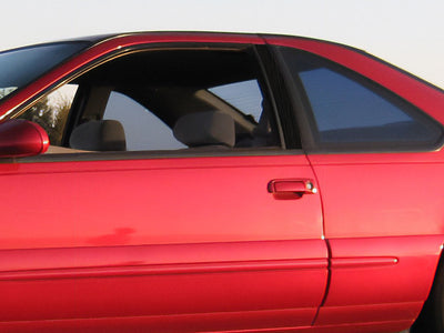 ford thunderbird 1990-1997 Brushed Aluminum Black Pillar Cover Diagram