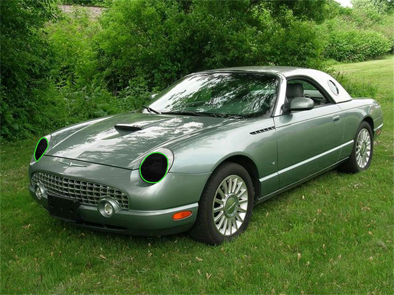 ford thunderbird 2002-2005 Headlight Tint Location
