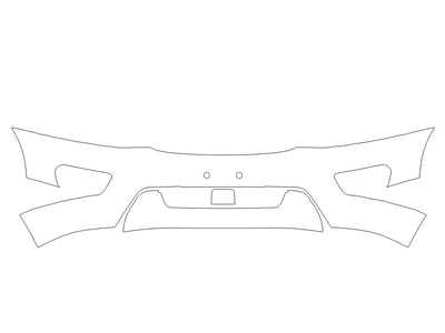 transit 3M Clear Bra Bumper Precut PPF Diagram
