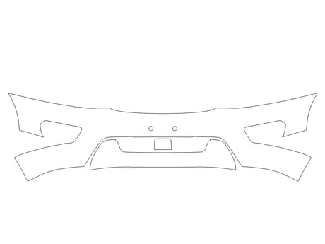 transit Avery Dennison Clear Bra Bumper Precut PPF Diagram