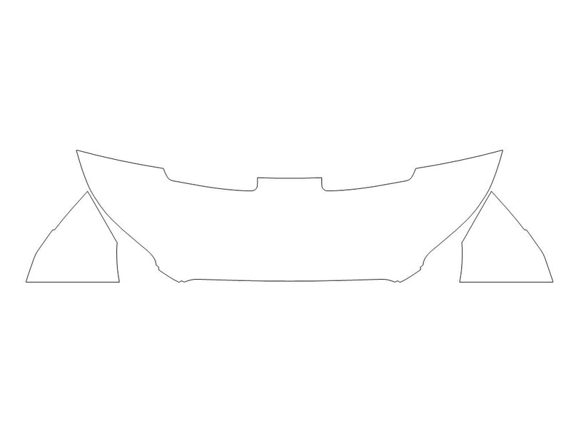transit Avery Dennison Clear Bra Hood Precut PPF Diagram