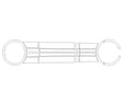 transit 3M Clear Bra Door Cup Precut PPF Diagram