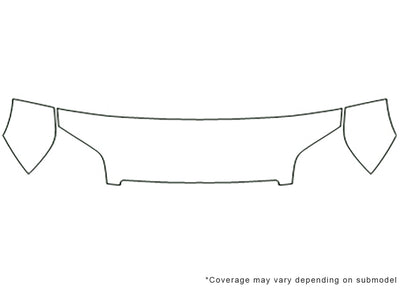 transit connect 3M Clear Bra Hood Precut PPF Diagram
