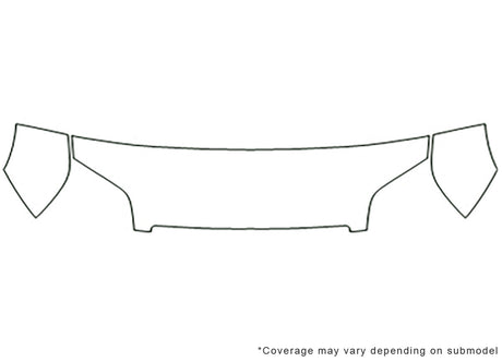 transit connect 3M Clear Bra Hood Precut PPF Diagram