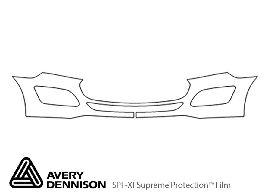 transit connect Avery Dennison Clear Bra Bumper Precut PPF Diagram