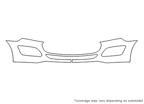 transit connect Avery Dennison Clear Bra Bumper Precut PPF Diagram