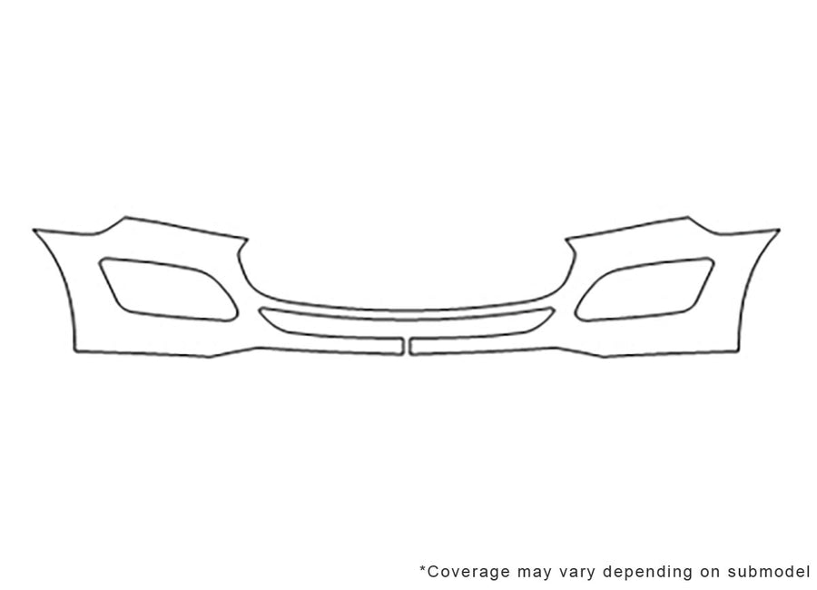 transit connect Avery Dennison Clear Bra Bumper Precut PPF Diagram
