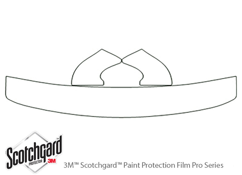 windstar 3M Clear Bra Hood Precut PPF Diagram
