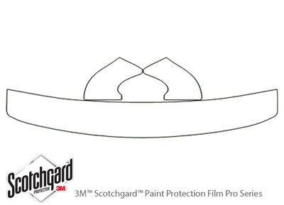 windstar 3M Clear Bra Hood Precut PPF Diagram