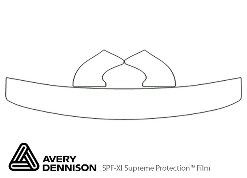 windstar Avery Dennison Clear Bra Hood Precut PPF Diagram