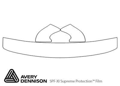 windstar Avery Dennison Clear Bra Hood Precut PPF Diagram