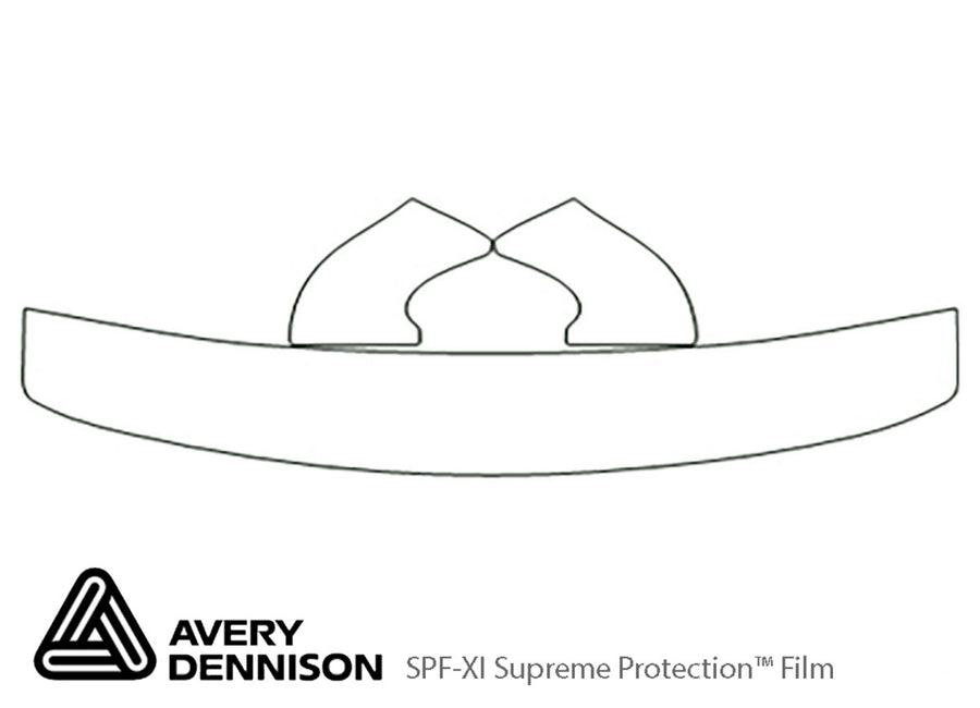 windstar Avery Dennison Clear Bra Hood Precut PPF Diagram