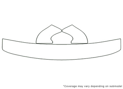windstar Avery Dennison Clear Bra Hood Precut PPF Diagram