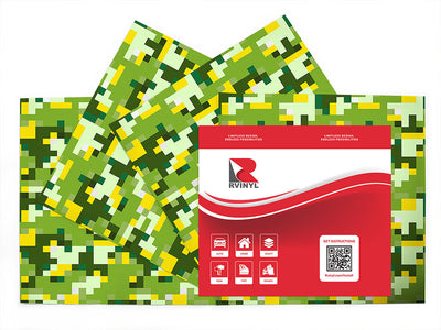 foreign jungle pixel Craft Vinyl Sheet Pack
