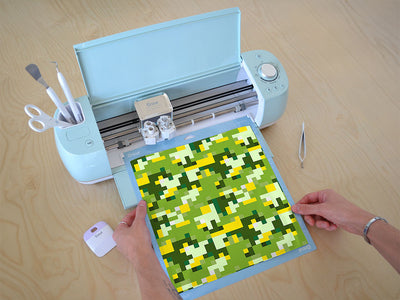 foreign jungle pixel Cricut Compatible Vinyl